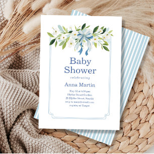 Nantucket Florals Baby Shower Invitation