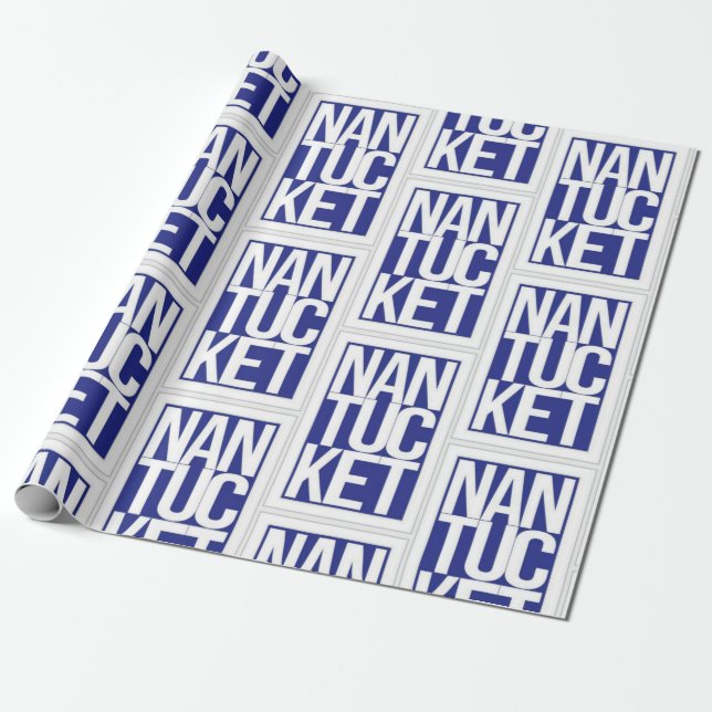Nantucket Gift Wrap Paper (Unrolled)