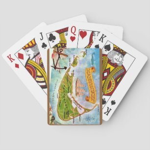 Nantucket Island MA Map Playing Cards