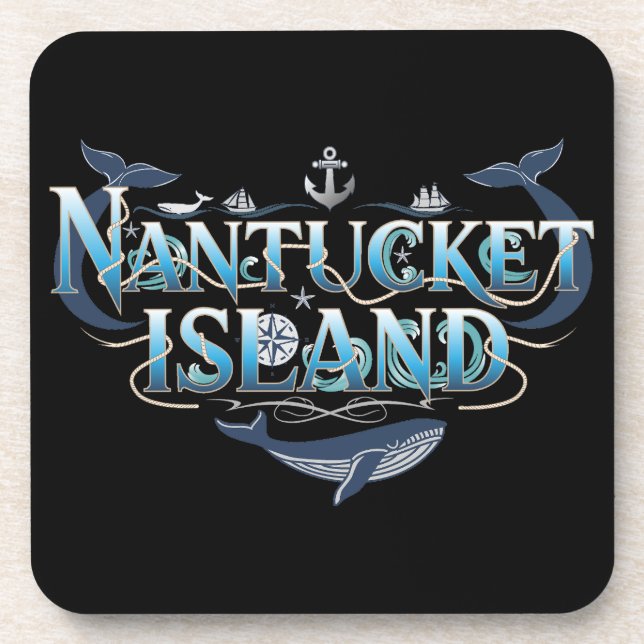 Nantucket Island Massachusetts Coaster (Front)