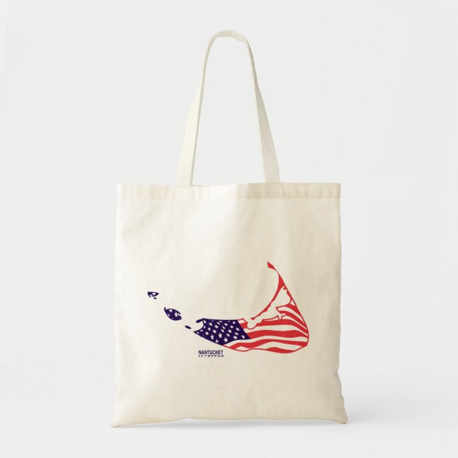 Nantucket Island. Tote Bag (Front)