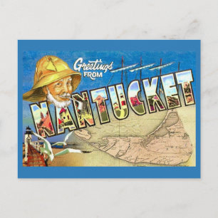 Nantucket Island Vintage Postcard
