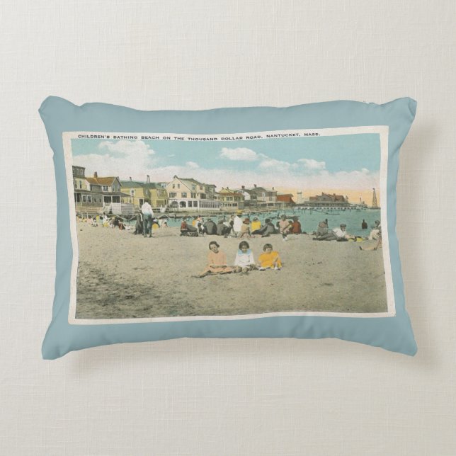 Nantucket Jetties Beach Pillow 2 (Front)