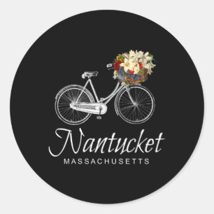 Nantucket Massachusetts Classic Round Sticker