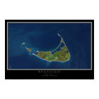 Nantucket Massachusetts Satellite Poster Map