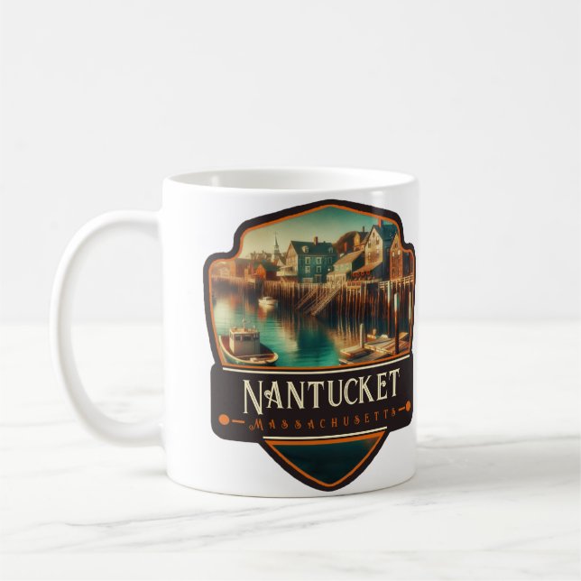Nantucket, Massachusetts  | Vintage Coffee Mug (Left)