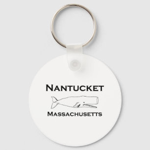 Nantucket Massachusetts Whale Key Ring