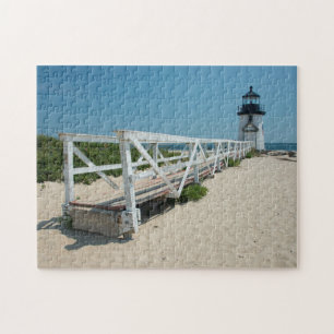 Nantucket. Old Wooden Lighthouse Jigsaw Puzzle