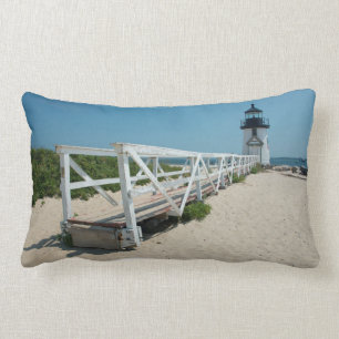 Nantucket. Old Wooden Lighthouse Lumbar Cushion