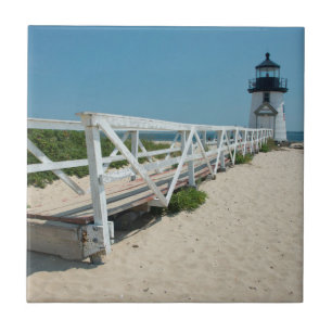 Nantucket. Old Wooden Lighthouse Tile