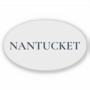Nantucket Oval   Preppy Coastal Style