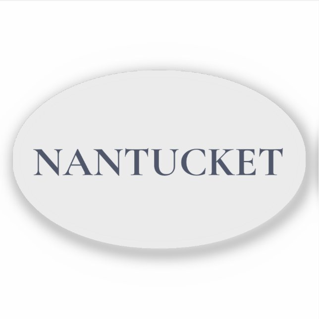 Nantucket Oval | Preppy Coastal Style (Front)