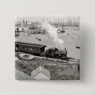 Nantucket Railroad 15 Cm Square Badge