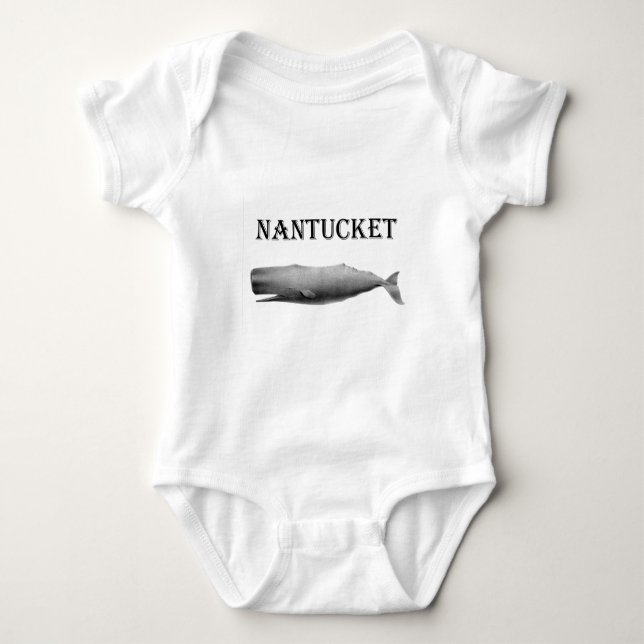 Nantucket Sperm Whale Baby Bodysuit (Front)
