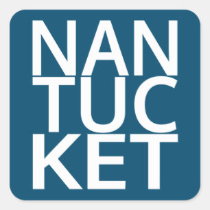 Nantucket Square Sticker