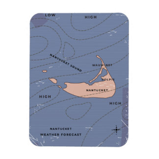 Nantucket USA weather map Magnet