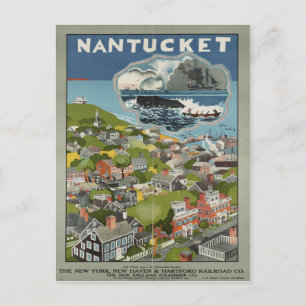 Nantucket Vintage Travel Postcard