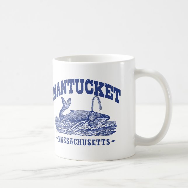 Nantucket Whale Coffee Mug (Right)