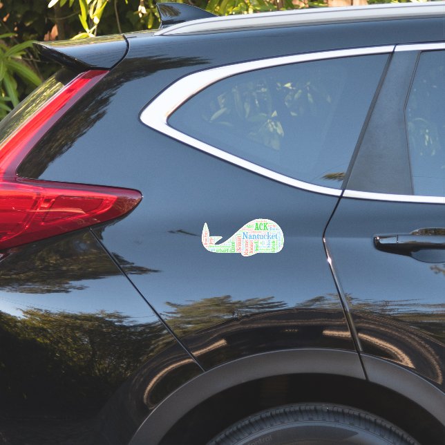 Nantucket Whale Sticker (Car Back)