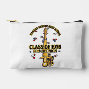 Nanuet Senior HS Knights Reunion Black Gold  Accessory Pouch
