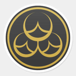 Naoe Clan Kamon Classic Round Sticker