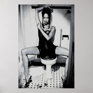 Naomi Campbell 90s Vintage Photo Print, Glam Poster
