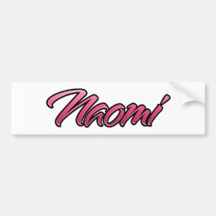 Naomi faded pink sticker