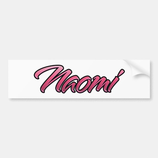 Naomi faded pink sticker (Front)