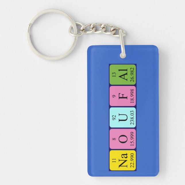 Naoufal periodic table name keyring (Front)