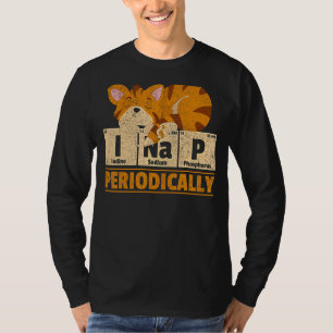 Nap Animal Sleeping Tiger Periodic Table Tiger T-Shirt