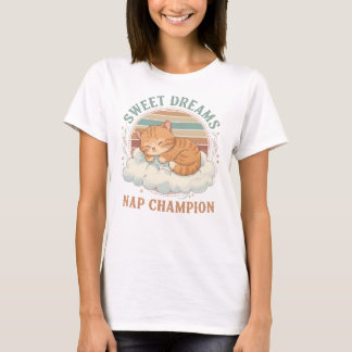  “Nap Champion” Funny Pastel Design T-Shirt