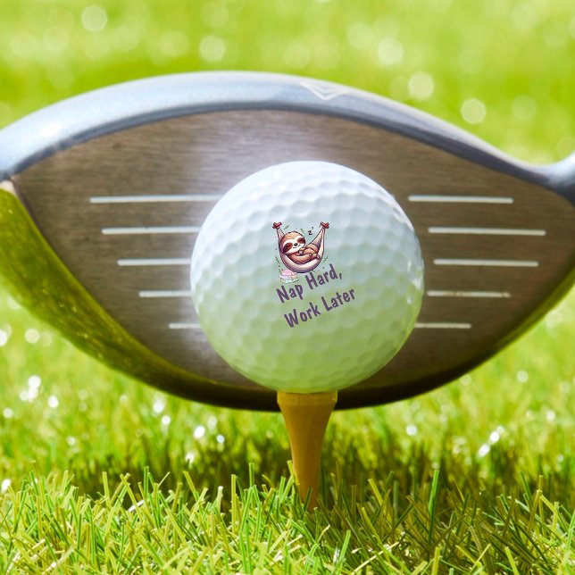 Nap Hard Sloth Golf Balls (Creator Uploaded)