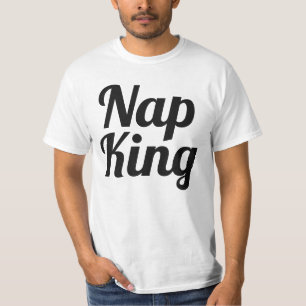 Nap King Boy Black and Grey Slogan Baby Bodysuit