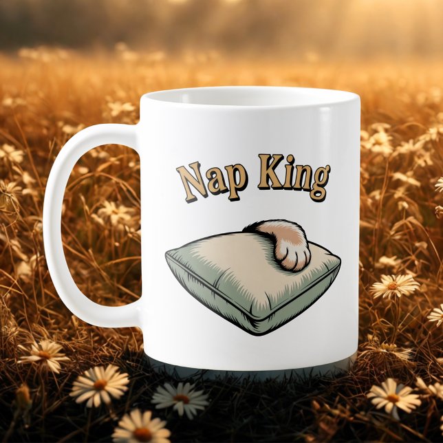 Nap King | Cozy Dog Dad Humor   Coffee Mug (Creator Uploaded)