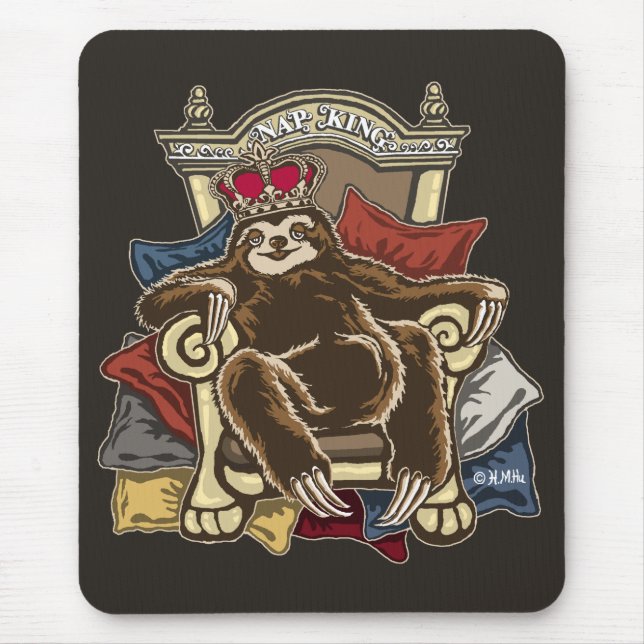 Nap King Mouse Mat (Front)