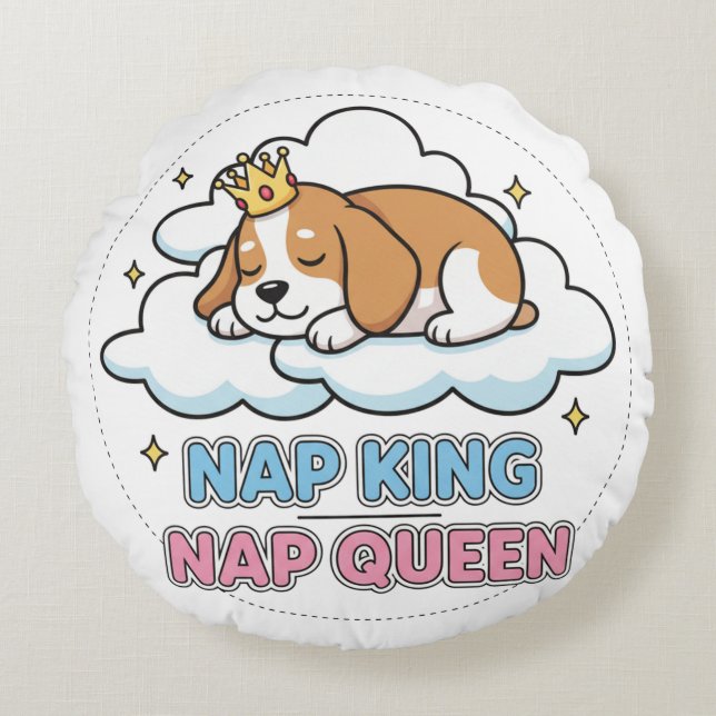 Nap King / Nap Queen Round Cushion (Front)