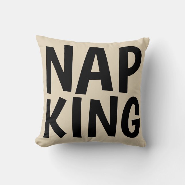 NAP KING PILLOW, For husband Or Dad Cushion (Front)