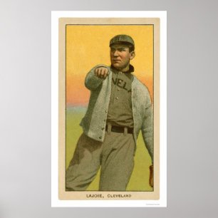Nap Lajoie Baseball Card 1909 Poster