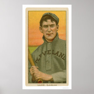 Nap Lajoie Baseball Card 1910 Poster