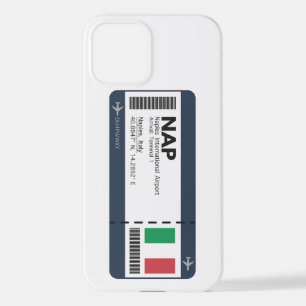 NAP Naples Boarding Pass - Naples Ticket iPhone 12 Case