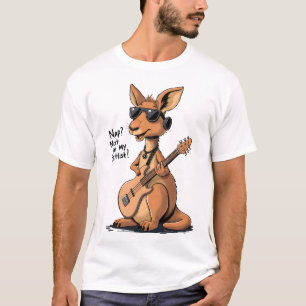 Nap Not in My Setlist Funny Rock Kangaroo Bass Gui T-Shirt