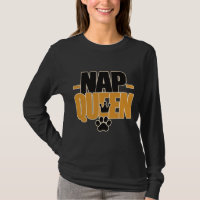 Nap Queen Cat Lover Funny Sleeping Cat Typography