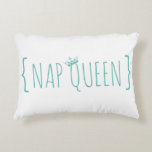 Nap Queen Throw Pillow<br><div class="desc">"She's my trap queen... " A cute pun on the hit song for anyone who just loves a good nap!</div>