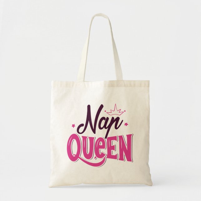 Nap Queen Tote Bag (Front)
