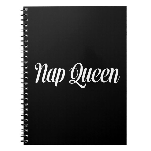 Nap Queen Typography Notebook (Front)