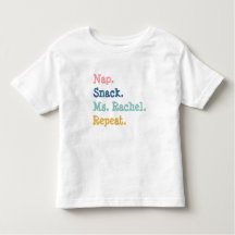 Nap Snack Ms. Rachel Repeat Shirt for Kids