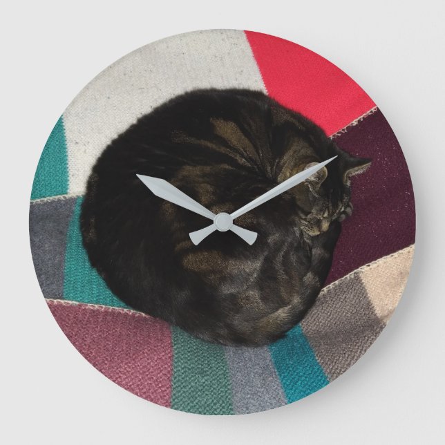 Nap Time Dave Acrylic Wall Clock (Front)