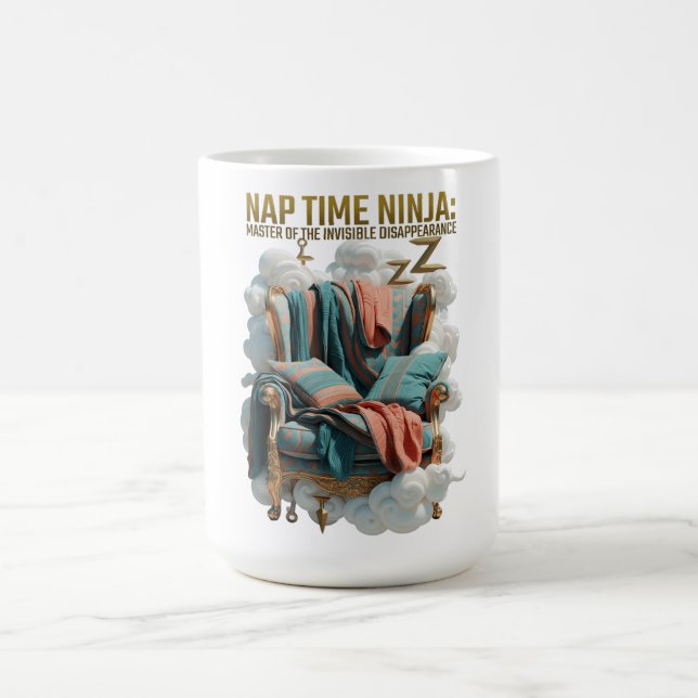 Nap Time Ninja T Shirt Coffee Mug (Center)