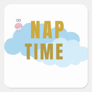 Nap Time Sticker – Sleepy Cloud and Funny Design