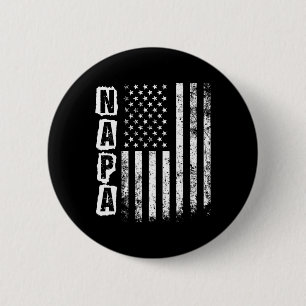 Napa Father's Day American Flag 4th Of July 6 Cm Round Badge